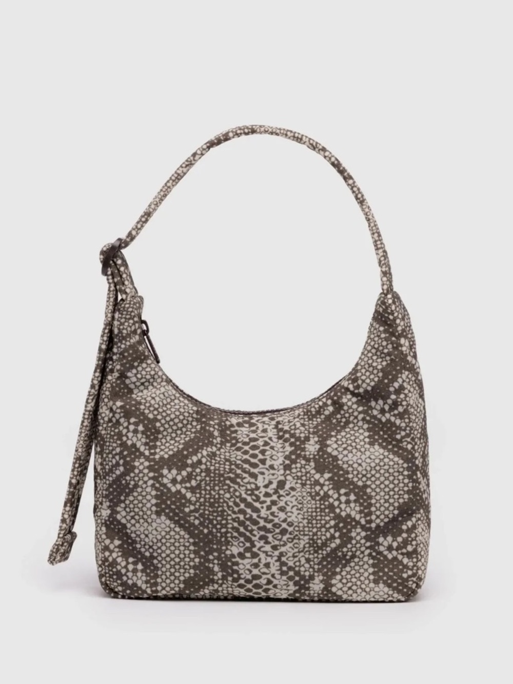 Baggu Mini Nylon Shoulder Bag in Snakeskin